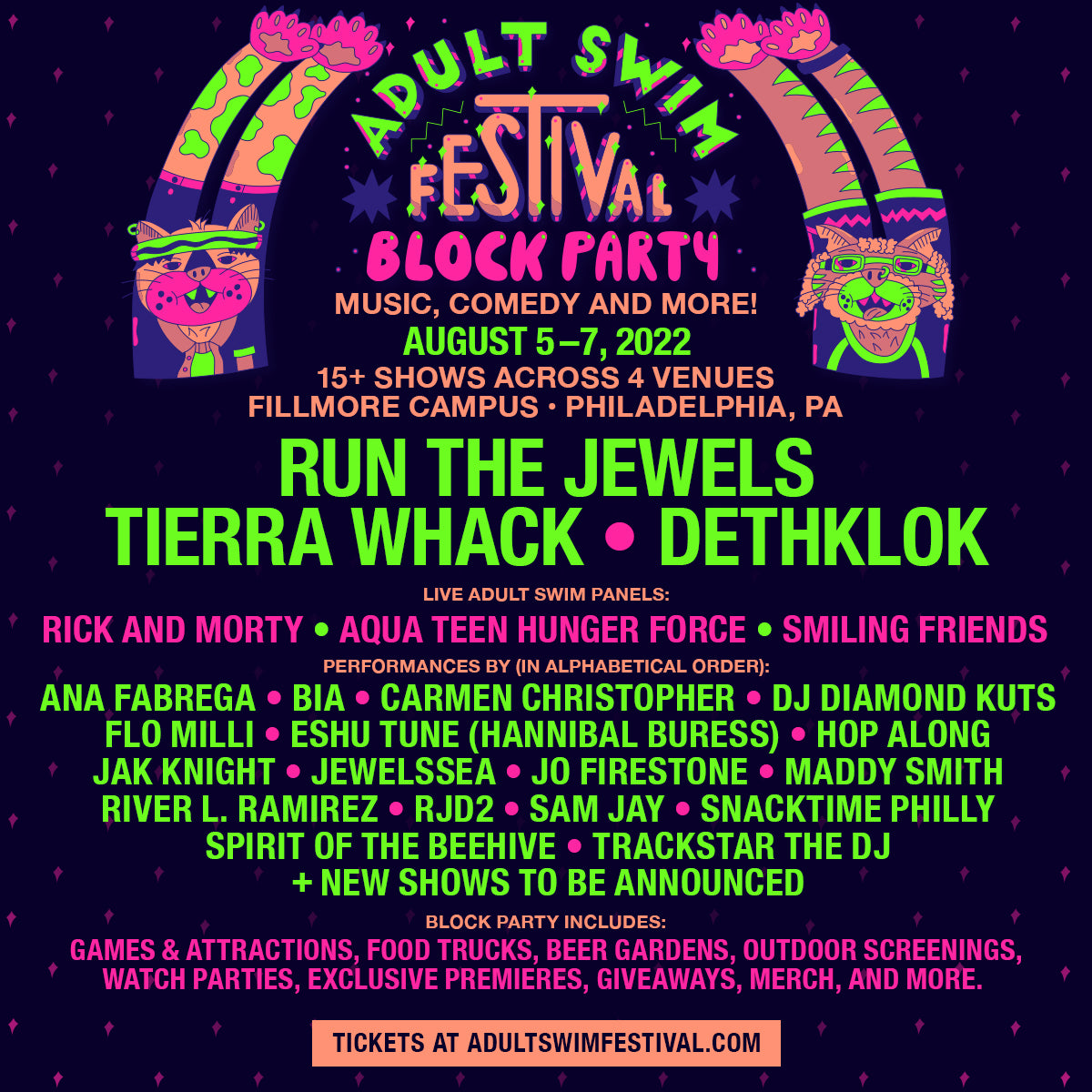 RTJ HEADLINING  ADULT SWIM FEST