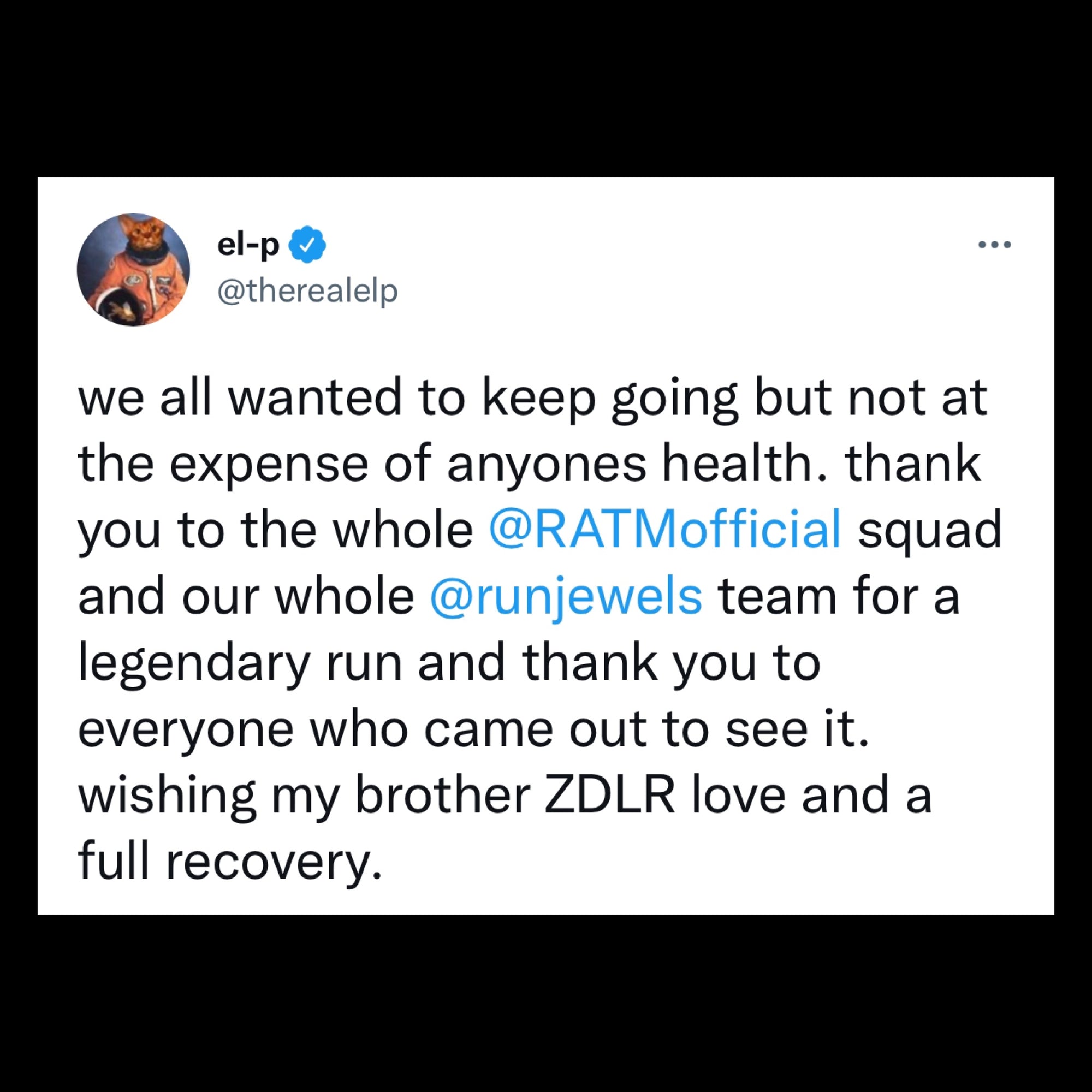 North American 2023 Rage tour CANCELED