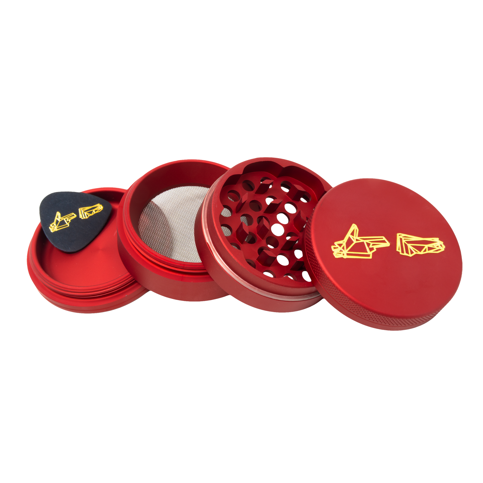 GOLDEN HANDS RED HERB GRINDER