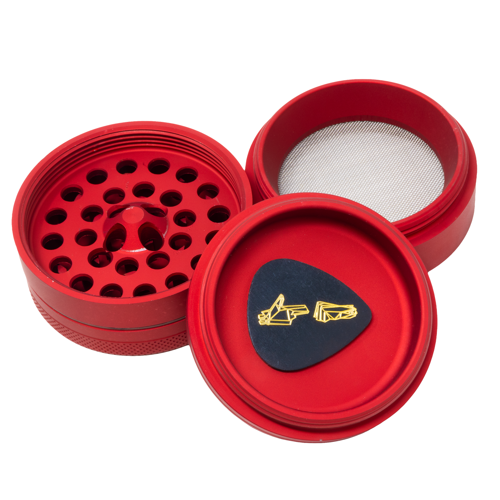 GOLDEN HANDS RED HERB GRINDER