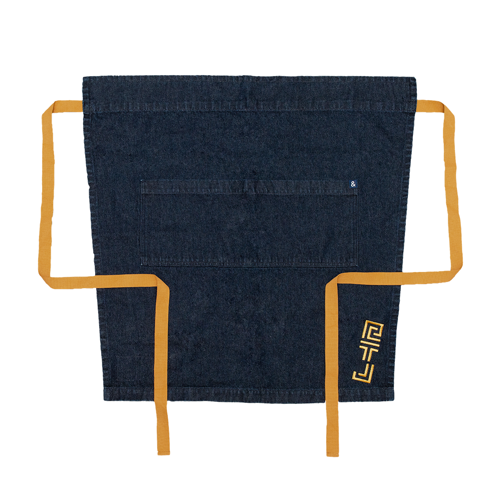 RTJ x HEDLEY &amp; BENNETT BISTRO APRON (BLUE/GOLD)